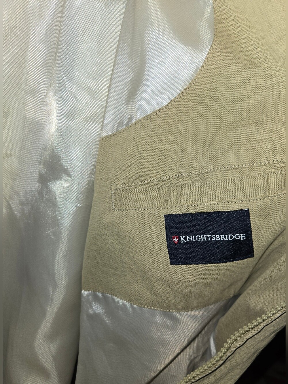NWT Knightsbridge Men's Classic Zip Up Jacket Sz L - Picture 5 of 7